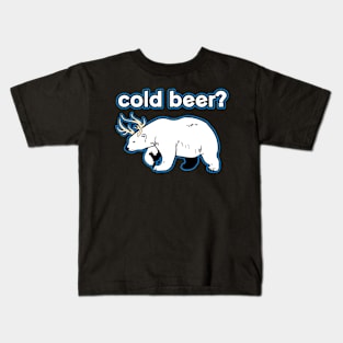 Funny Polar Bear Cold Beer Kids T-Shirt